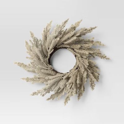 12" Grass Mini Artificial Wreath Tan - Room Essentials™ | Target