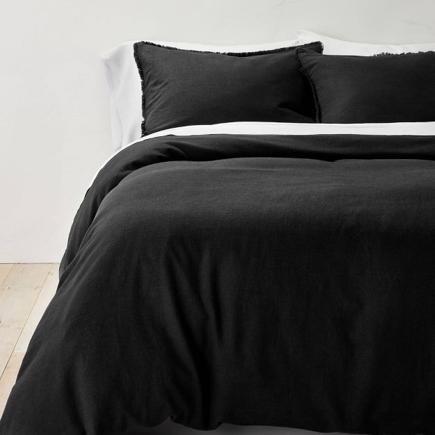 Heavyweight Linen Blend Duvet Cover & Pillow Sham Set - Casaluna™ | Target