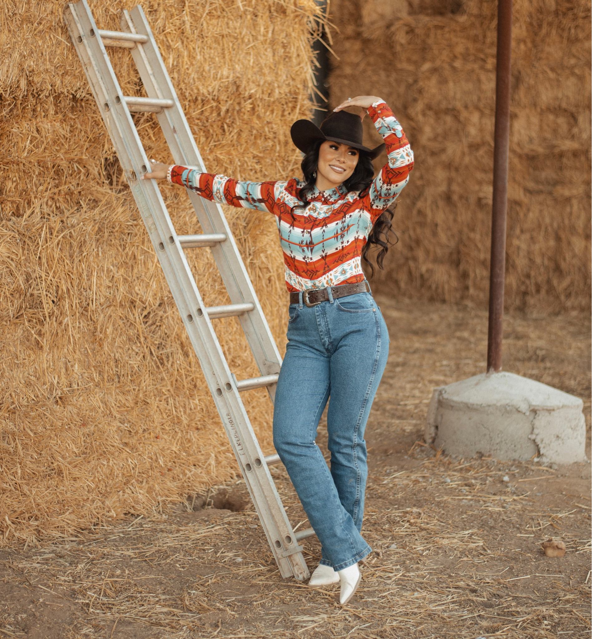 Wrangler Horizontal  Geo pearl snap 