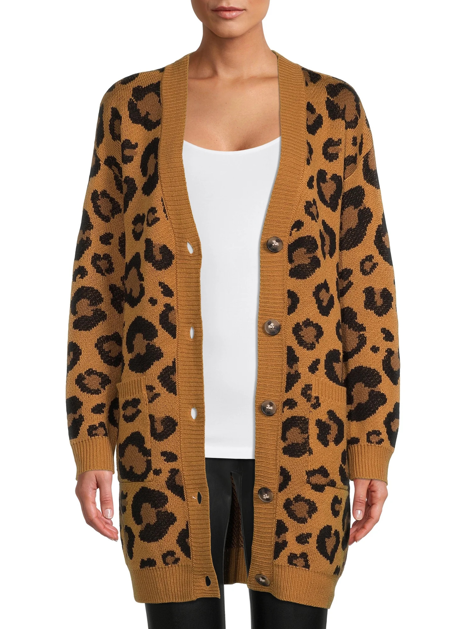 No Boundaries Juniors Jacquard Cardigan - Walmart.com | Walmart (US)