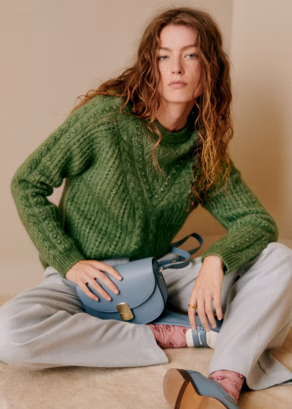 Pull Jake - Vert Garden - Kid mohair - Sézane | Sezane Paris