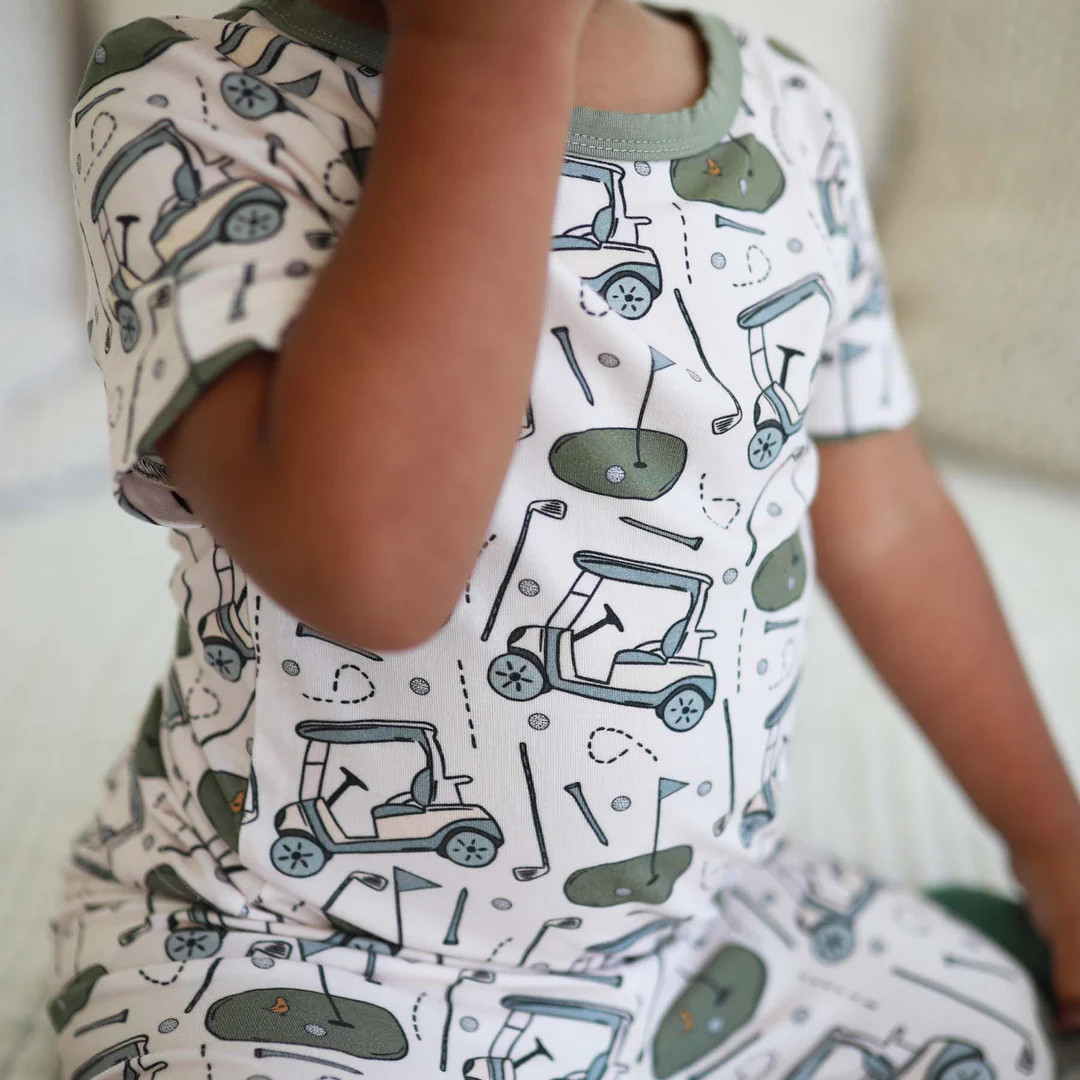 Tee Time Two Piece Pajama Set | Caden Lane