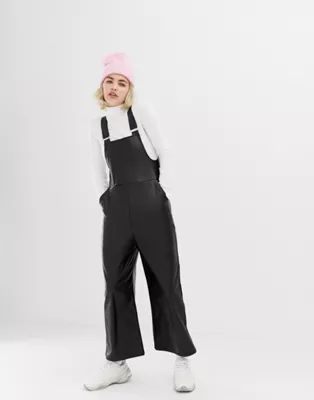 COLLUSION leather look overalls | ASOS US
