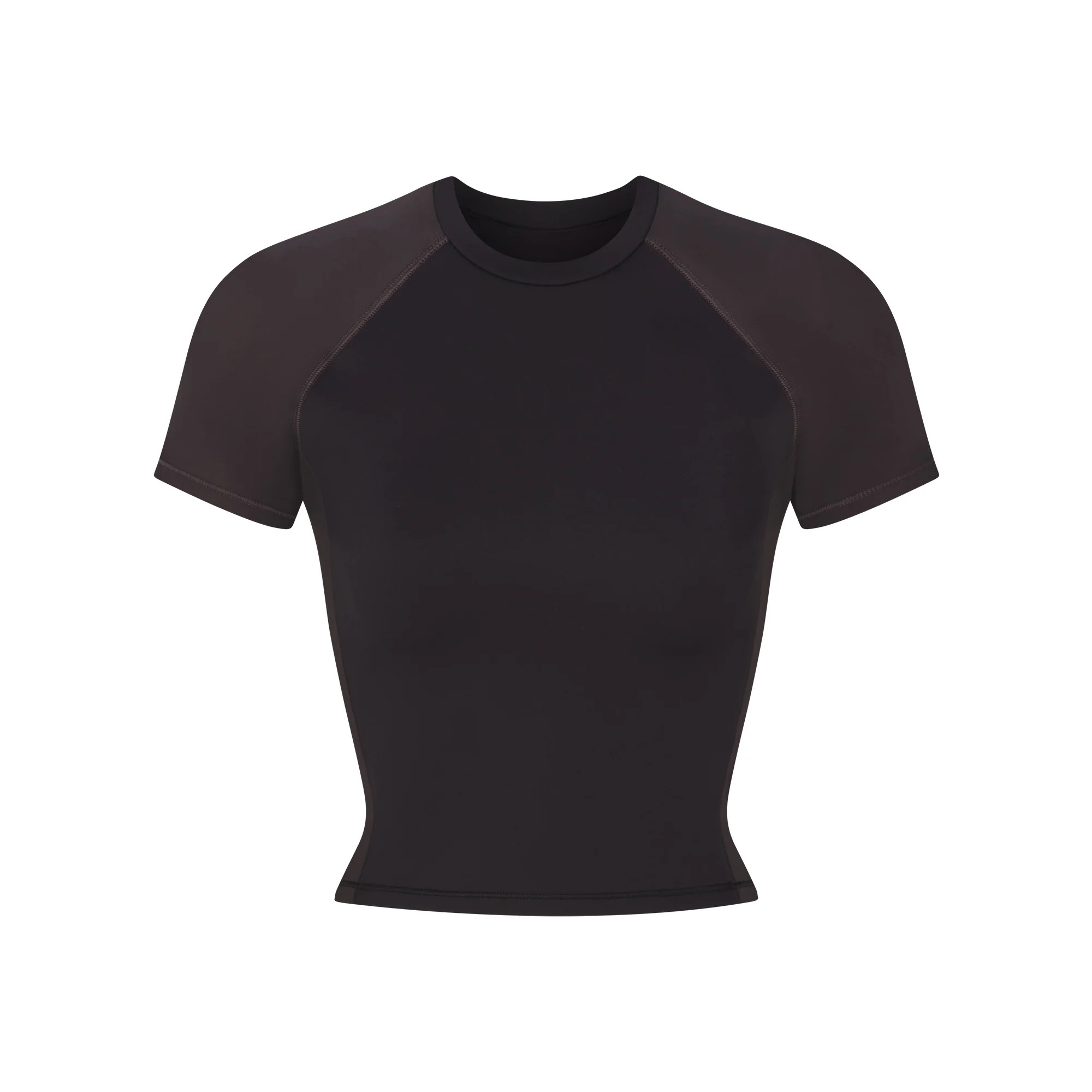 SKIMS Cropped Baby T-Shirt | Black | 2XL | NikeSKIMS Matte Shine Mix | SKIMS (US)