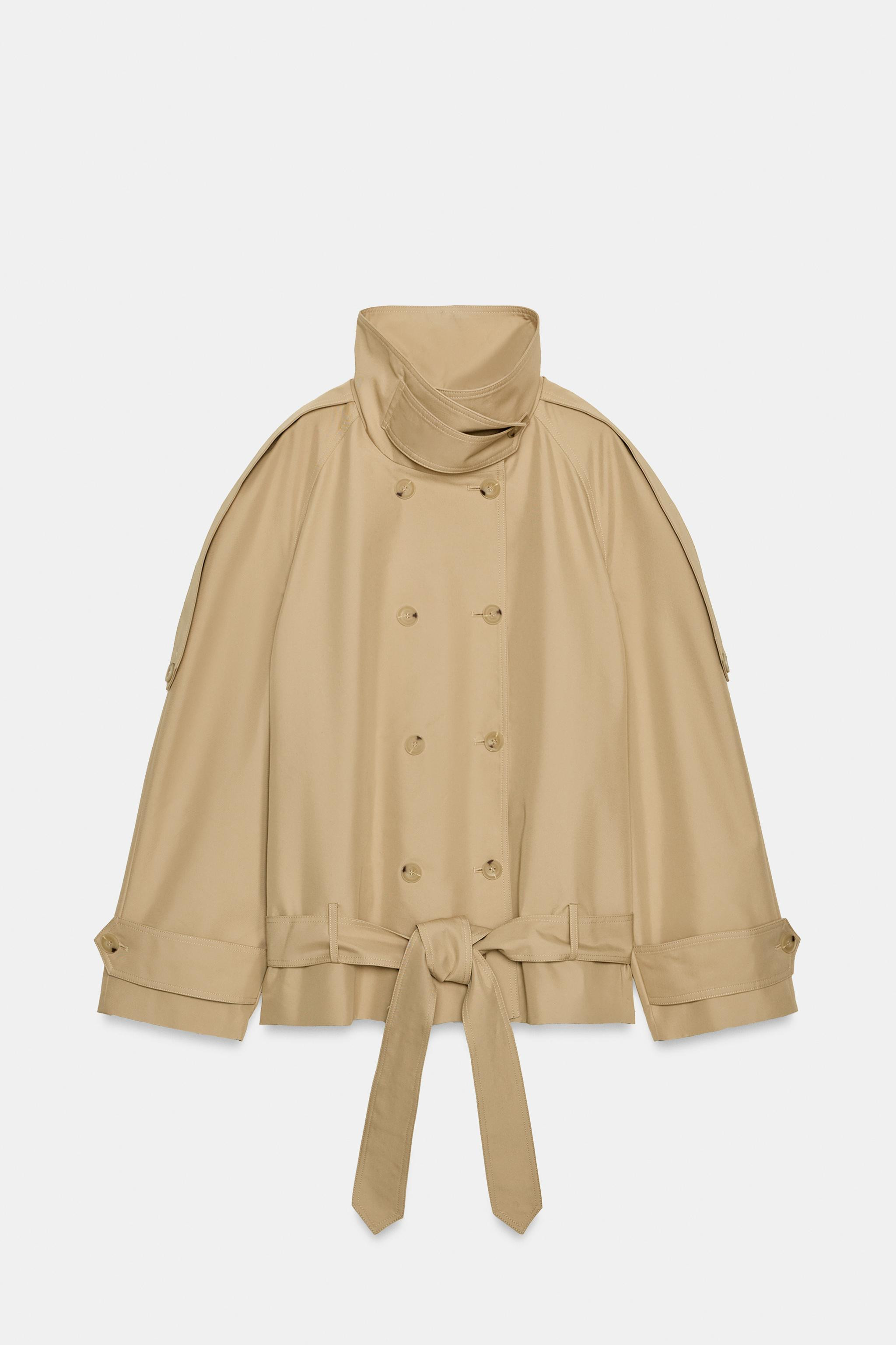 SHORT HIGH NECK TRENCH COAT ZW COLLECTION | Zara US