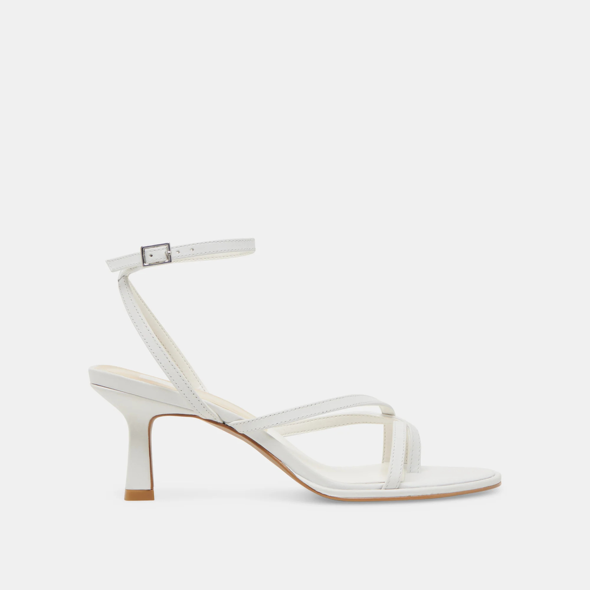 MORAH HEELS TRUE WHITE LEATHER | DolceVita.com