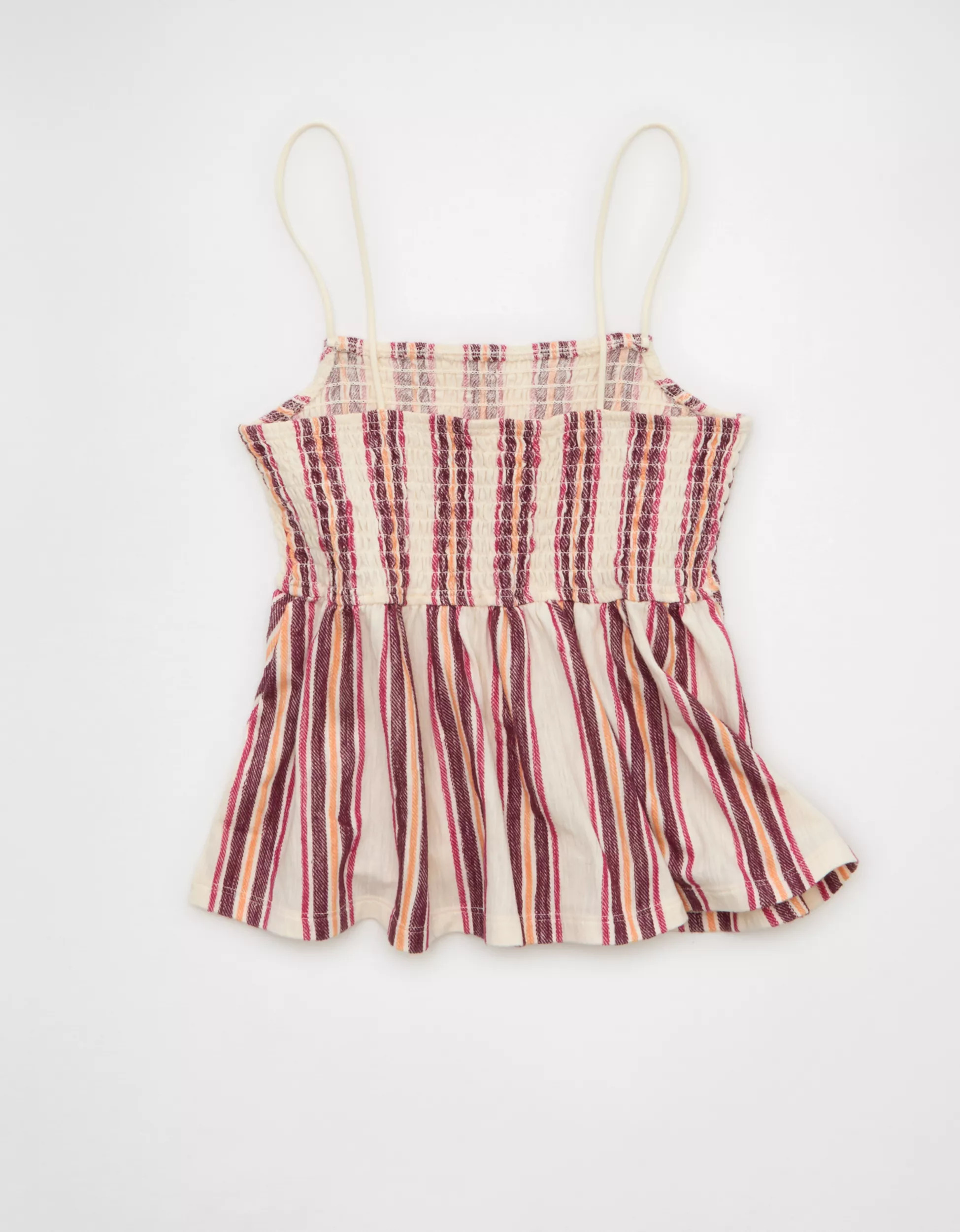 AE Sunchaser Babydoll Smocked Tank Top | American Eagle Outfitters (US & CA)