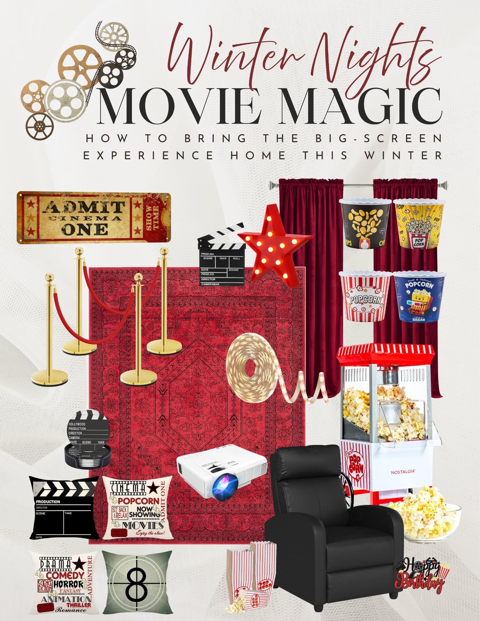 Winter Nights, Movie Magic 🎬✨ These home theater finds help create the perfect setup for cozy movie nights—comfort, atmosphere, and just the right touch of drama.

#LTKFindsUnder50 #LTKHome #LTKFindsUnder100