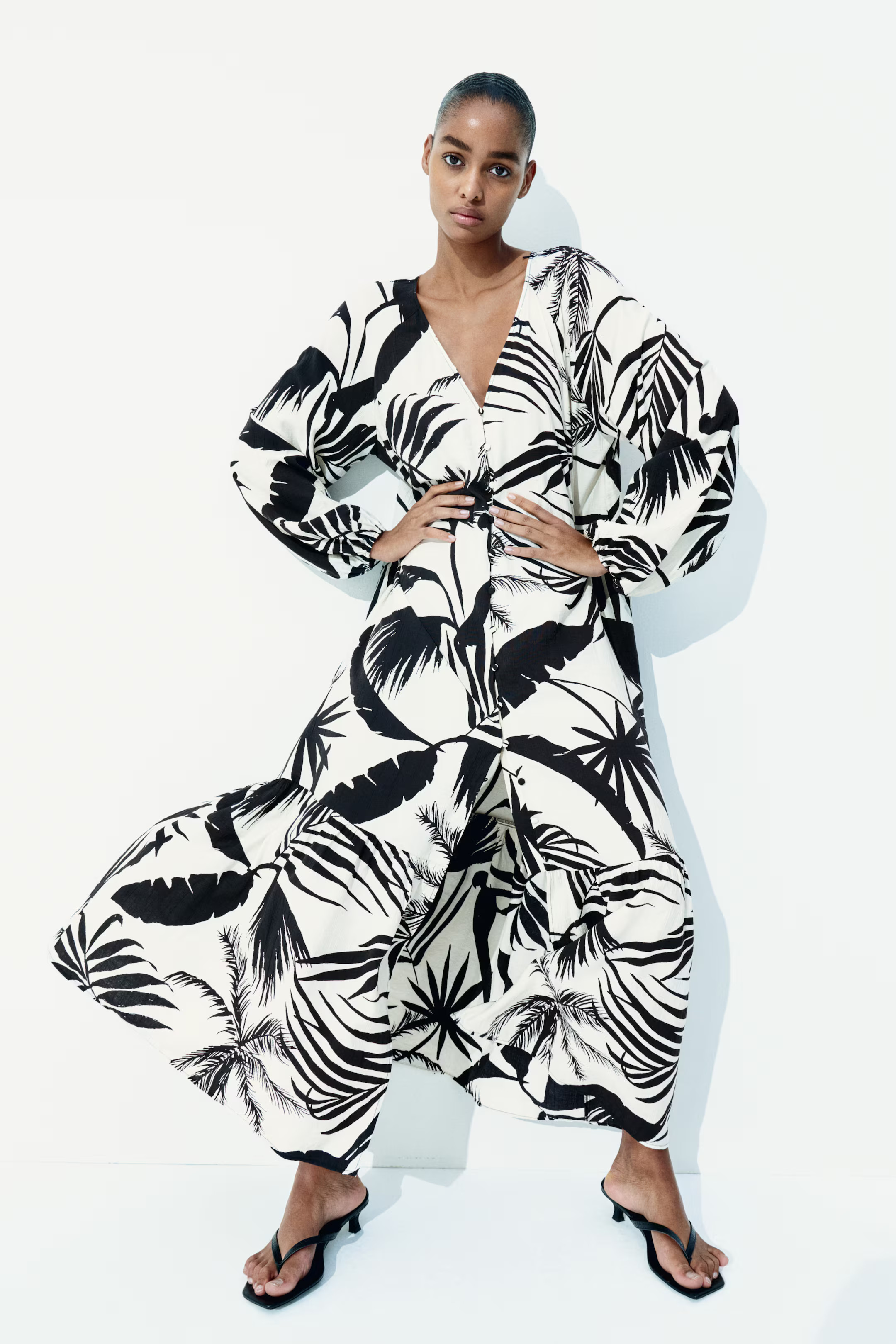 Tie-belt Crêpe Dress | H&M (US + CA)