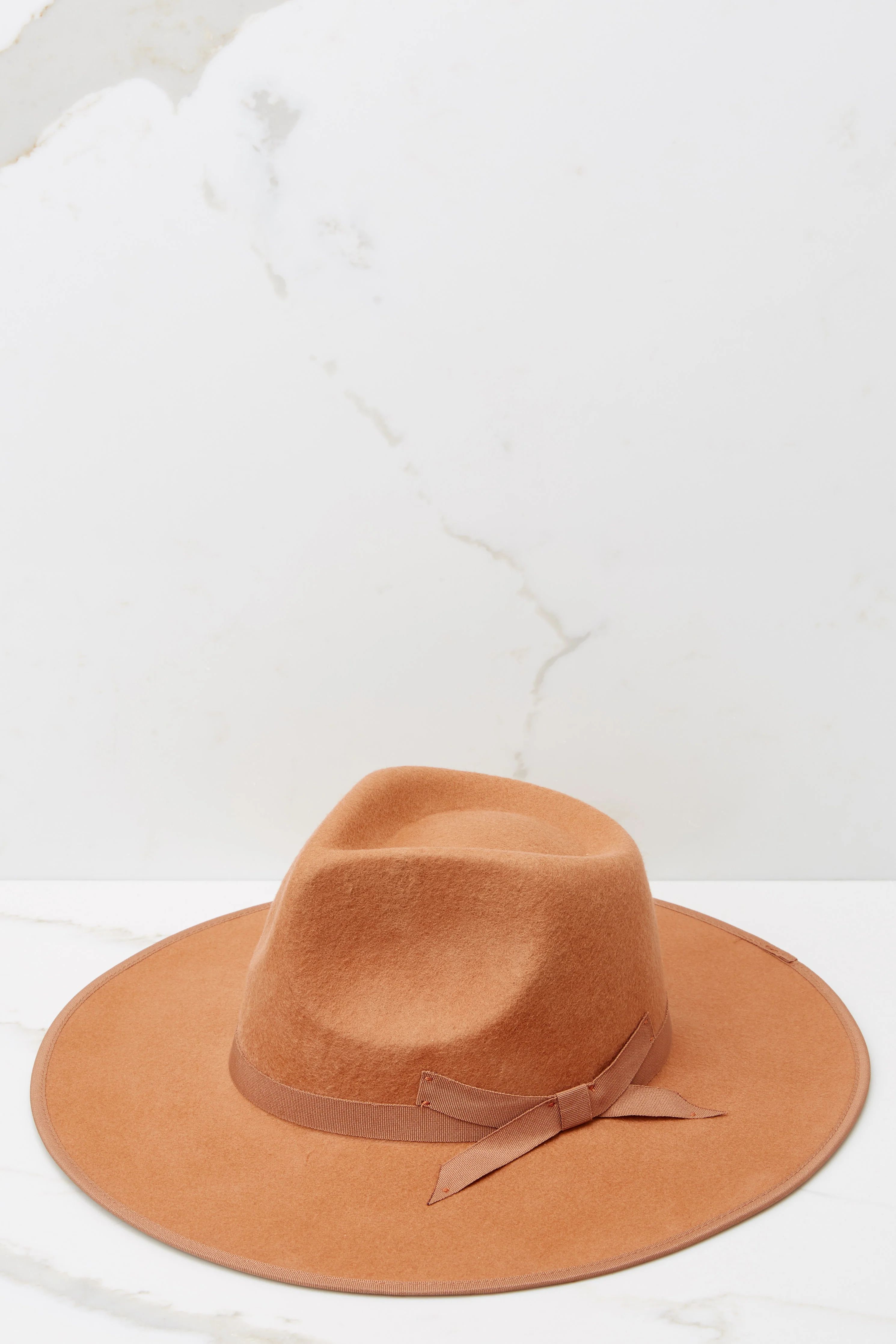 Straight Ahead Camel Hat | Red Dress 