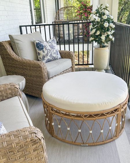 This pretty Walmart outdoor ottoman is still in stock! And my large planters holding my faux rose bushes are on sale for only $35! 

#LTKHome #LTKSeasonal #LTKSaleAlert