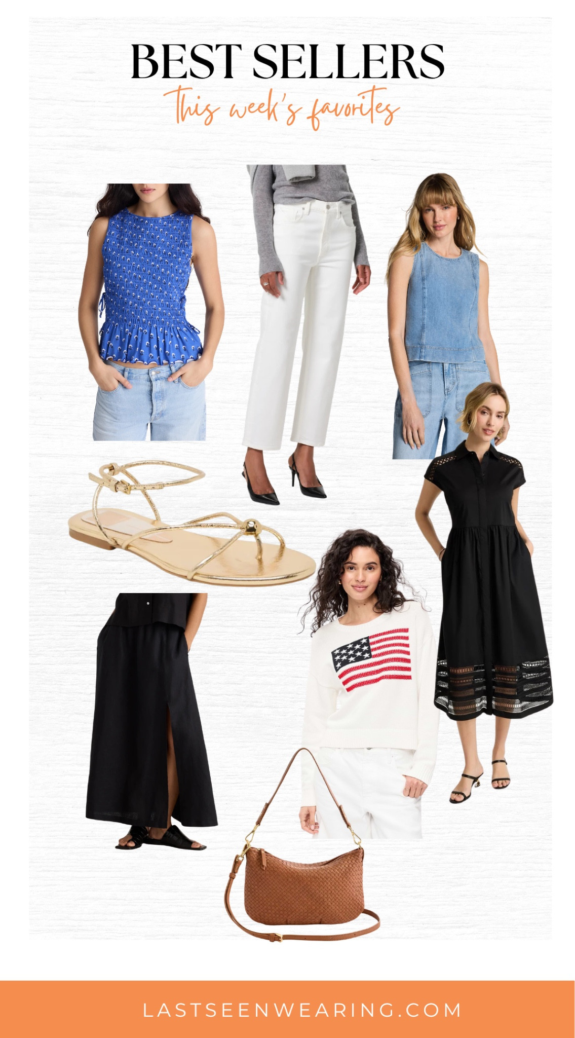 This Week’s Bestsellers
#strappysandals #flagsweater #denimtank

#LTKOver40