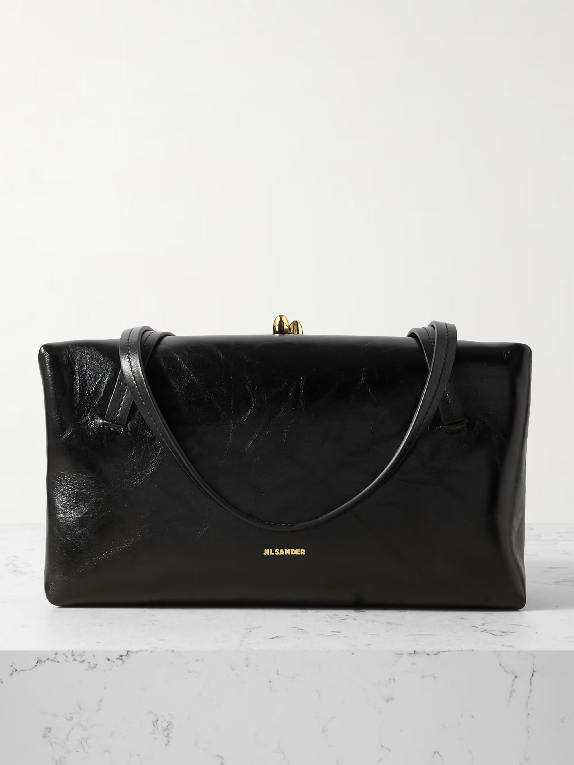 Textured leather shoulder bag | NET-A-PORTER (US)