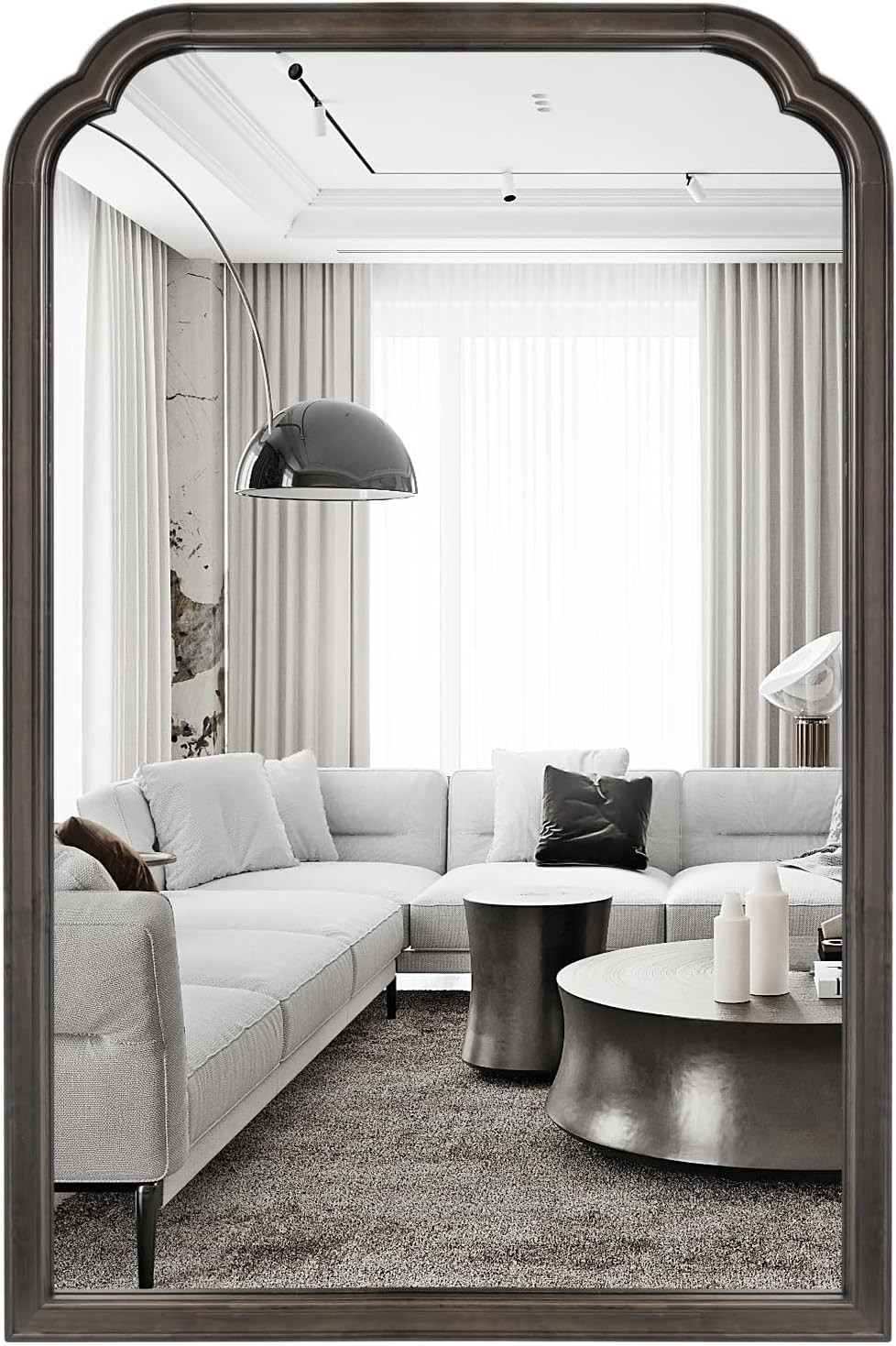 WallBeyond Wood Bathroom Mirrors for Wall Mounted, 20" x 30" Rustic Wood Frame Wall Mirrors Decor... | Amazon (US)