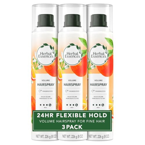 Herbal Essences Volumizing Hairspray, Strong Hold, Fresh Citrus Scent, Pack of 3, 24 oz Total | Amazon (US)