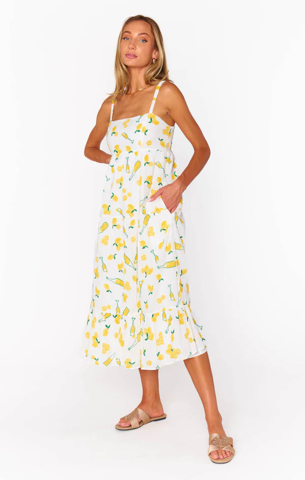 Summer Fling Midi Dress ~ Limoncello Embroidery | Show Me Your Mumu
