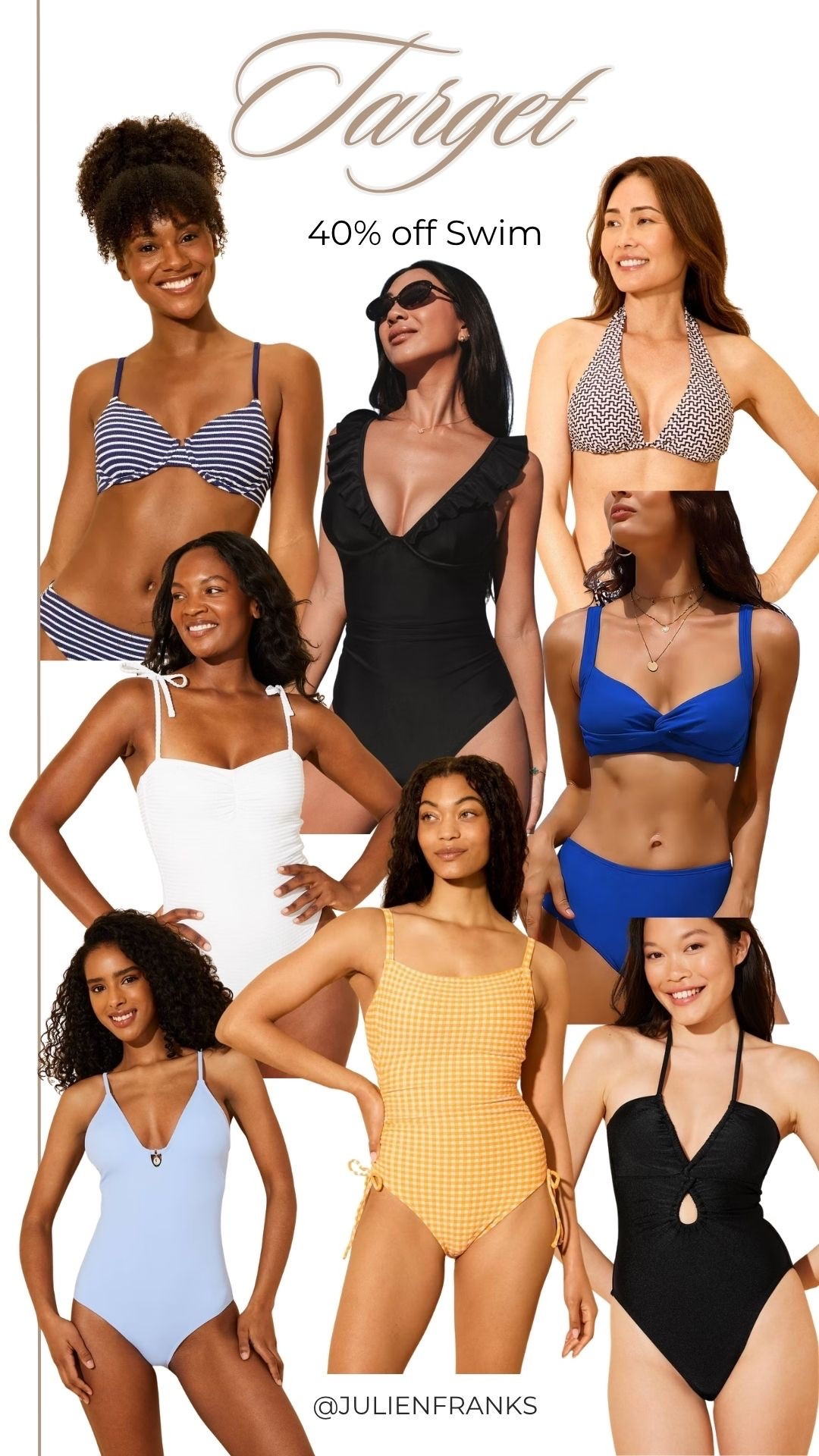 Target swim is 40% off and the cutest styles are going fast. Found so many flattering one-pieces, classic bikinis, and fun summer colors worth grabbing before they sell out☀️👙

#LTKSaleAlert #LTKSwim #LTKTravel