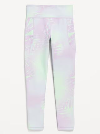 High-Waisted PowerSoft Side-Pocket Leggings for Girls | Old Navy (US)