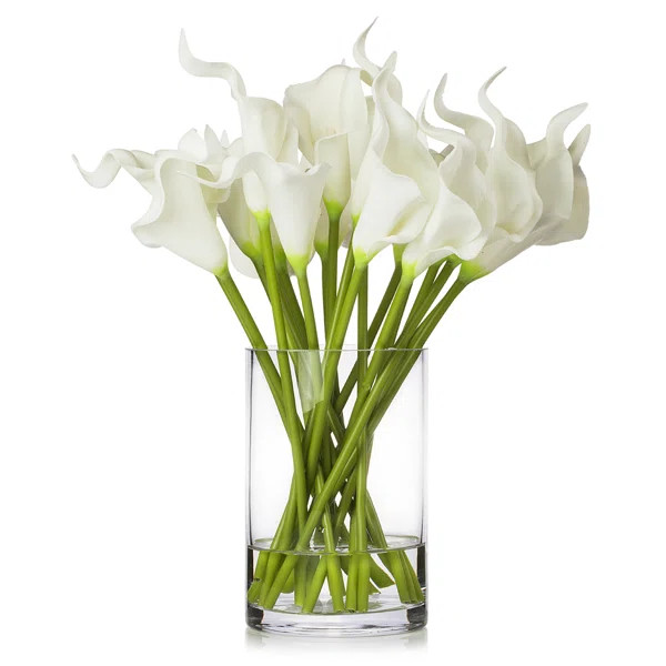 Lilies Flower Arrangement in Vase | Wayfair North America