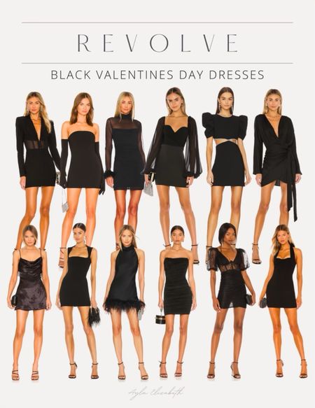 Black Valentine’s Day mini dresses from Revolve! 

#LTKstyletip #LTKSeasonal
