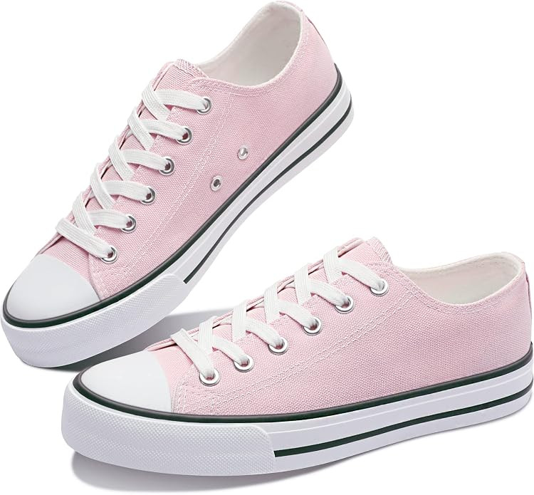 Obtaom Women’s Canvas Shoes Low Top Fashion Sneakers Slip on Walking Shoe | Amazon (US)