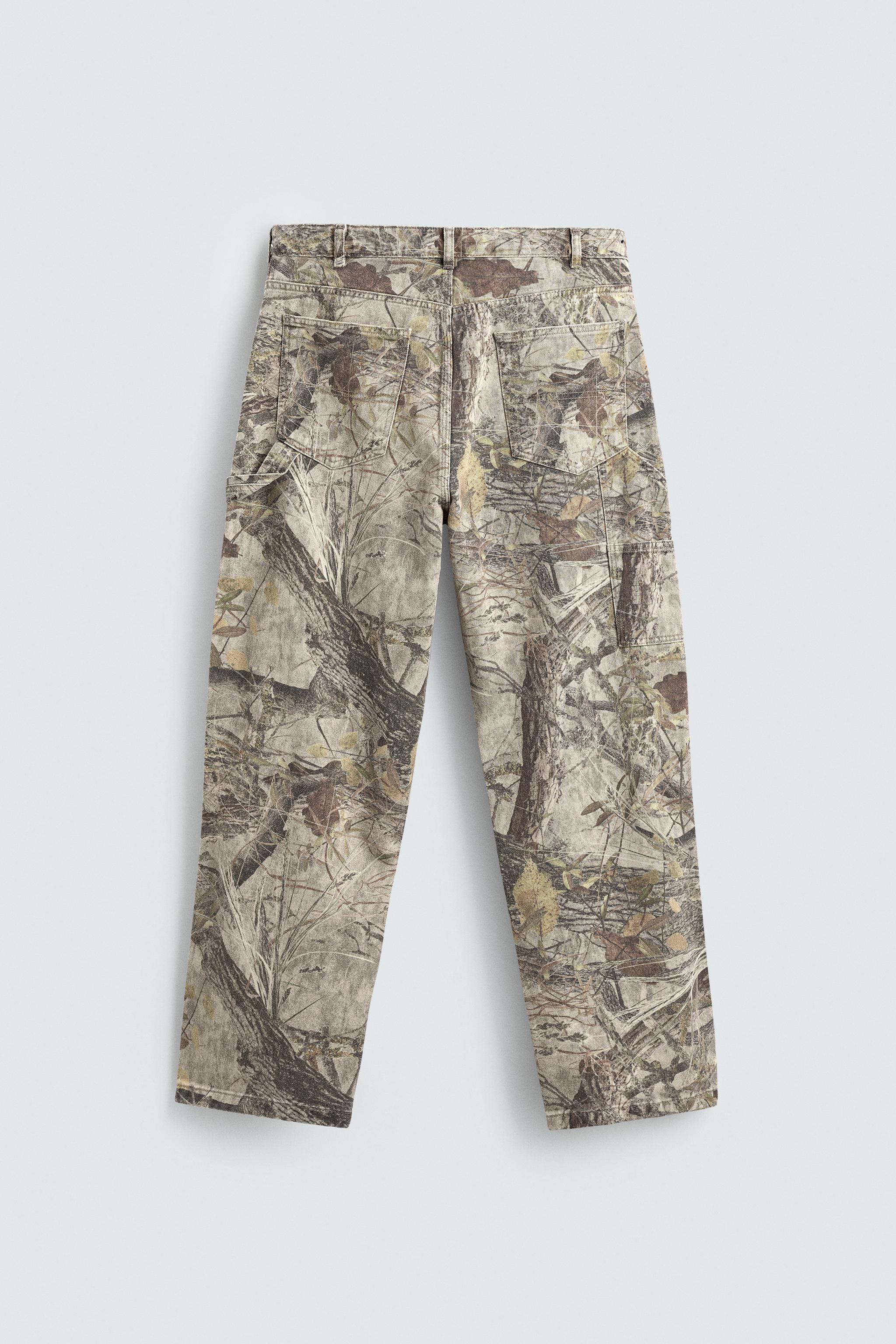 ABSTRACT PRINT CARPENTER PANTS | Zara US