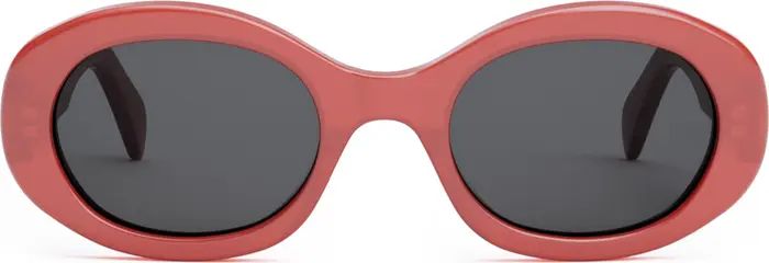 CELINE Triomphe 52mm Oval Sunglasses | Nordstrom | Nordstrom