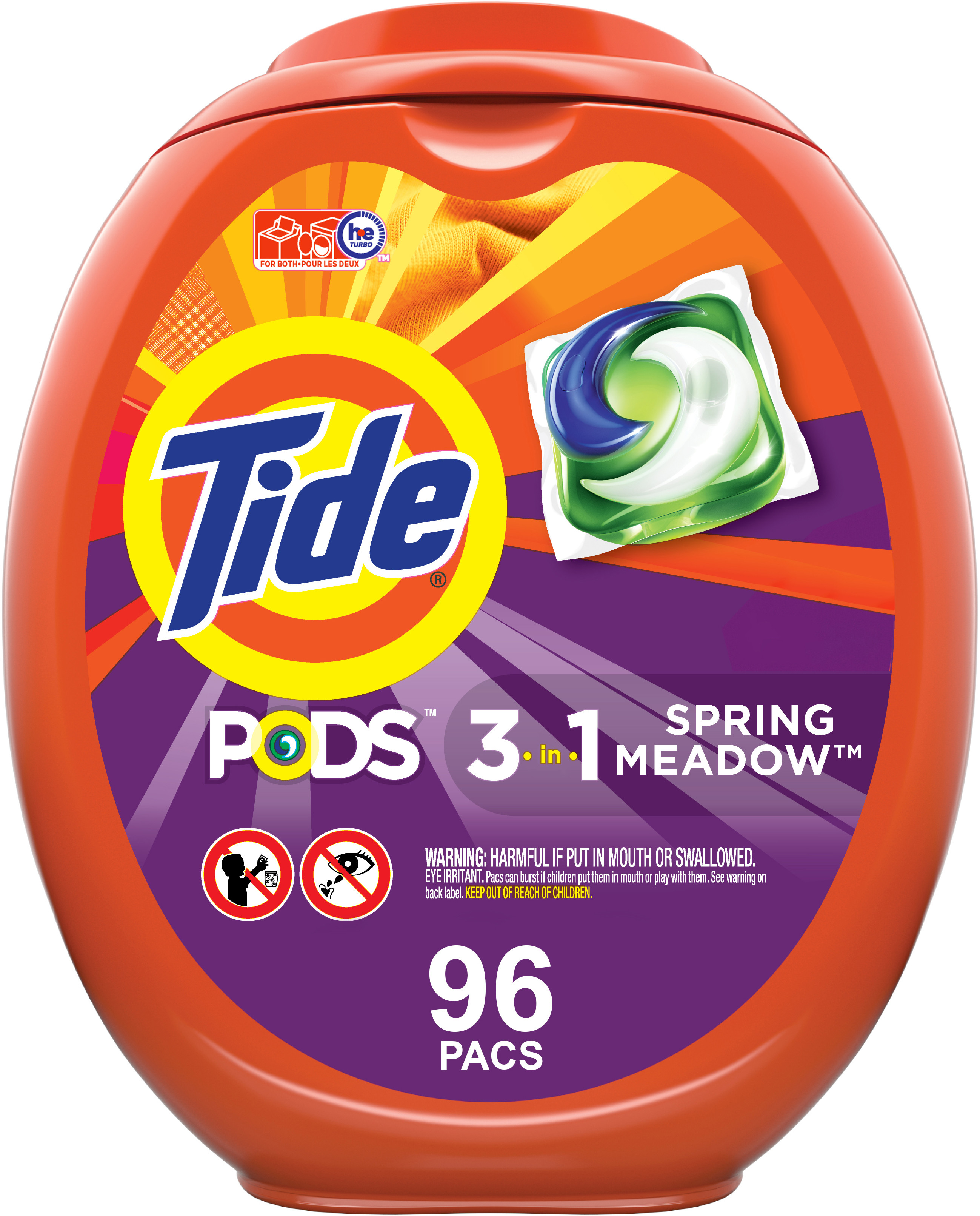 Tide Pods Spring Meadow 96 Ct, Laundry Detergent Pacs | Walmart (US)