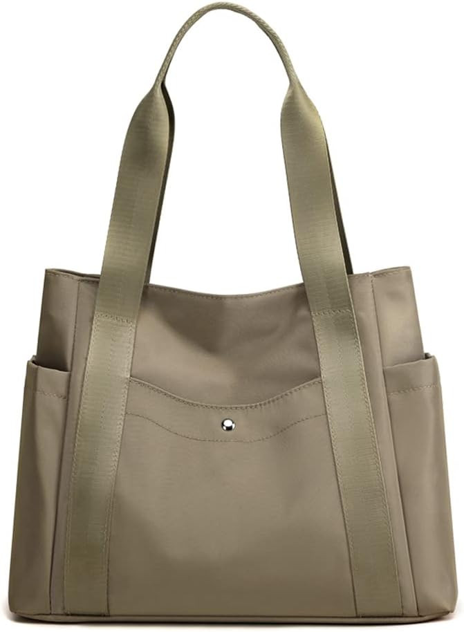 Women's Tote Shoulder Bag Multi-Pocket Shopper Handbag | Amazon (US)