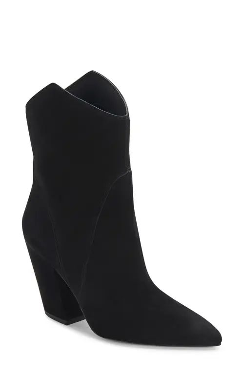 Dolce Vita Nestly Western Boot in Black Suede at Nordstrom, Size 10 | Nordstrom