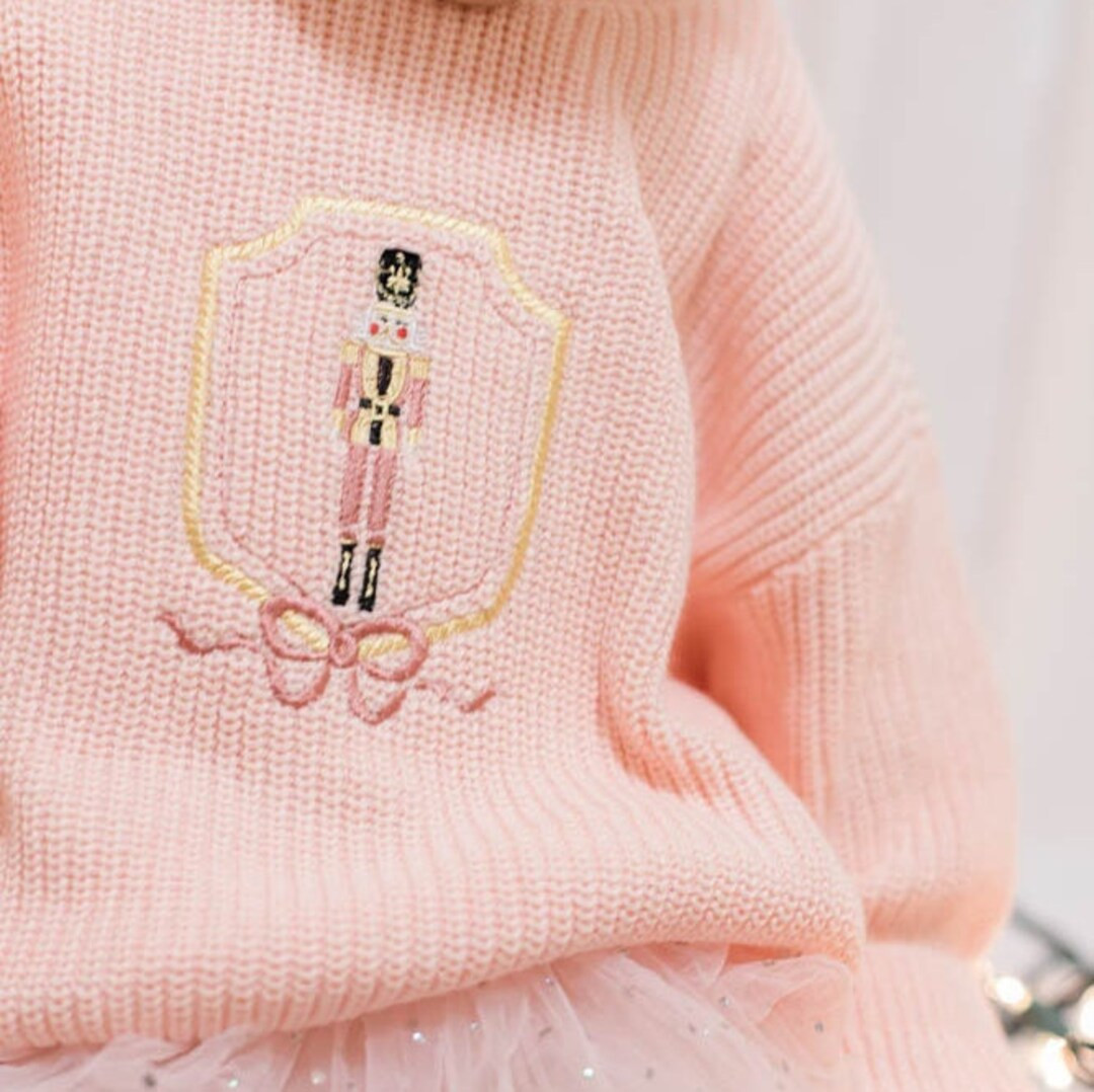 Pink Nutcracker Christmas Holiday Baby Sweater | Etsy (US)