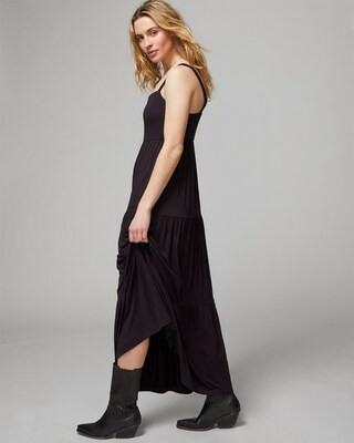 Soft Jersey Trapeze Maxi Bra Dress | SOMA