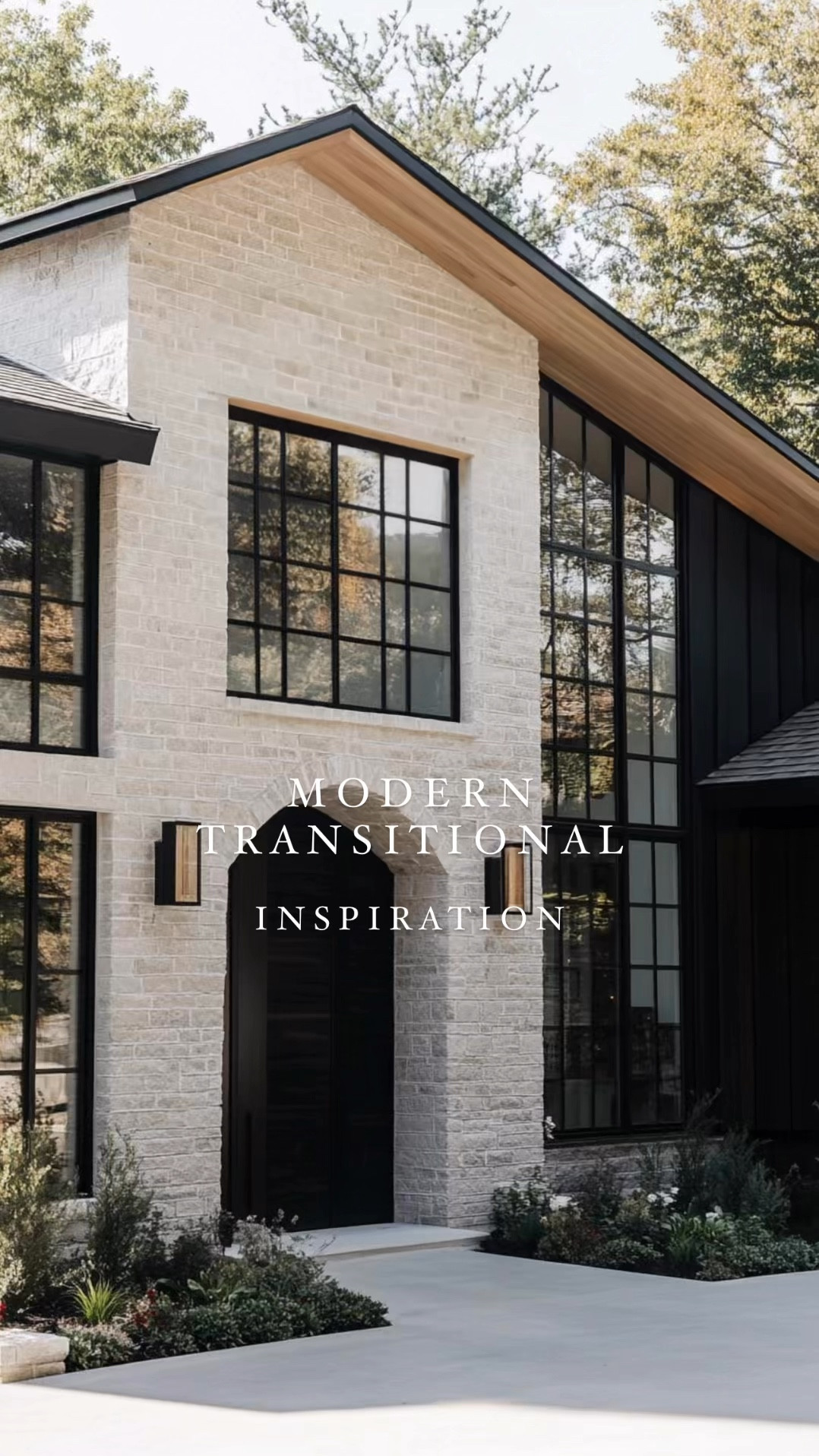 |Modern Transitional| soft whites + black accents + white oak make a beautiful combination in this digital home design 🖤 Designs by us: Ranger Home NW#LTKVideo

#LTKHome