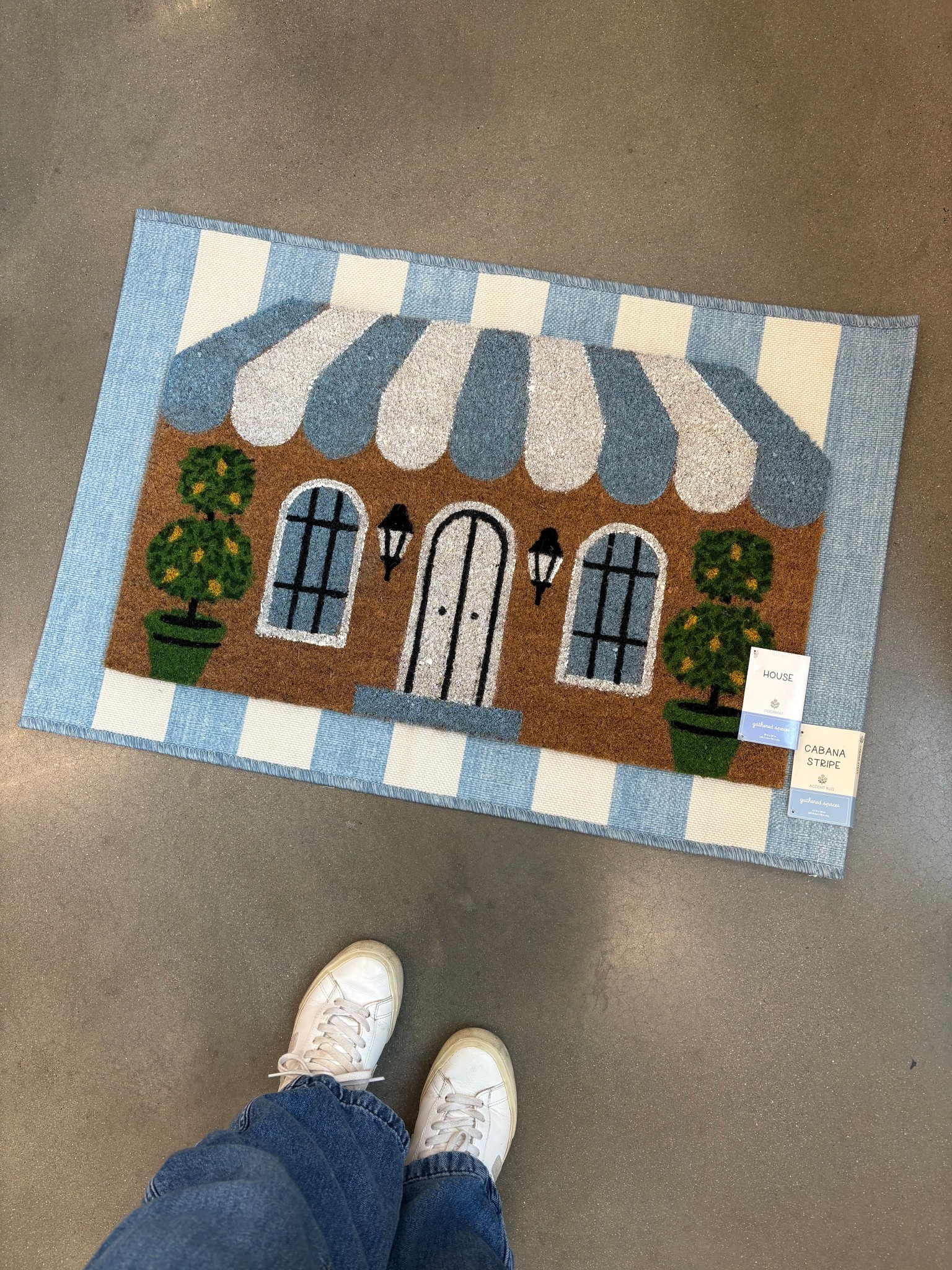 How cute is this layered doormat set at Target?! 🩵 

#LTKSeasonal #LTKMothersDay #LTKHome