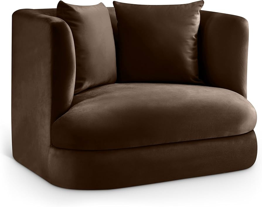 Meridian Furniture 699Brown-C Alder Collection Modern | Contemporary Chair with Ultra Luxe Brown ... | Amazon (US)