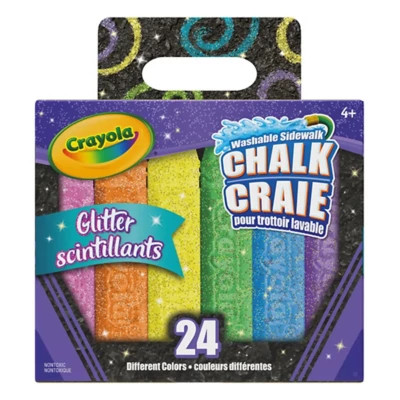 Crayola Glitter Sidewalk Chalk 24 Count | Scheels