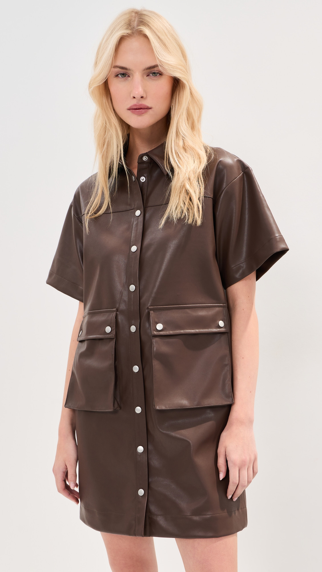 LE BOP Mariette Utility Dress Coffee XXL | Shopbop