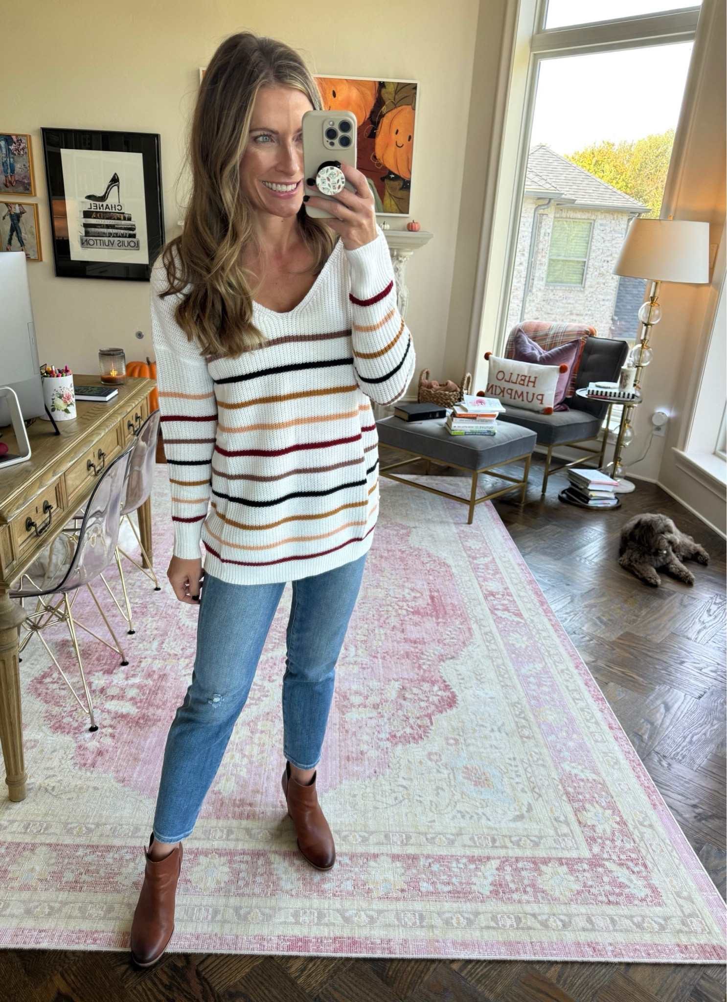 Another great thanksgiving sweater option! 

#LTKStyleTip #LTKSeasonal #LTKHoliday