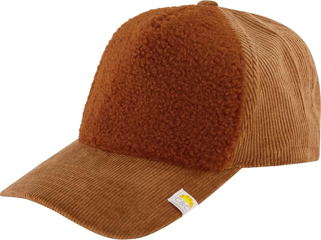 Concept One Women's C & C California Cap, Corduroy and Sherpa Baseball Hat with Curved Brim | Amazon (US)