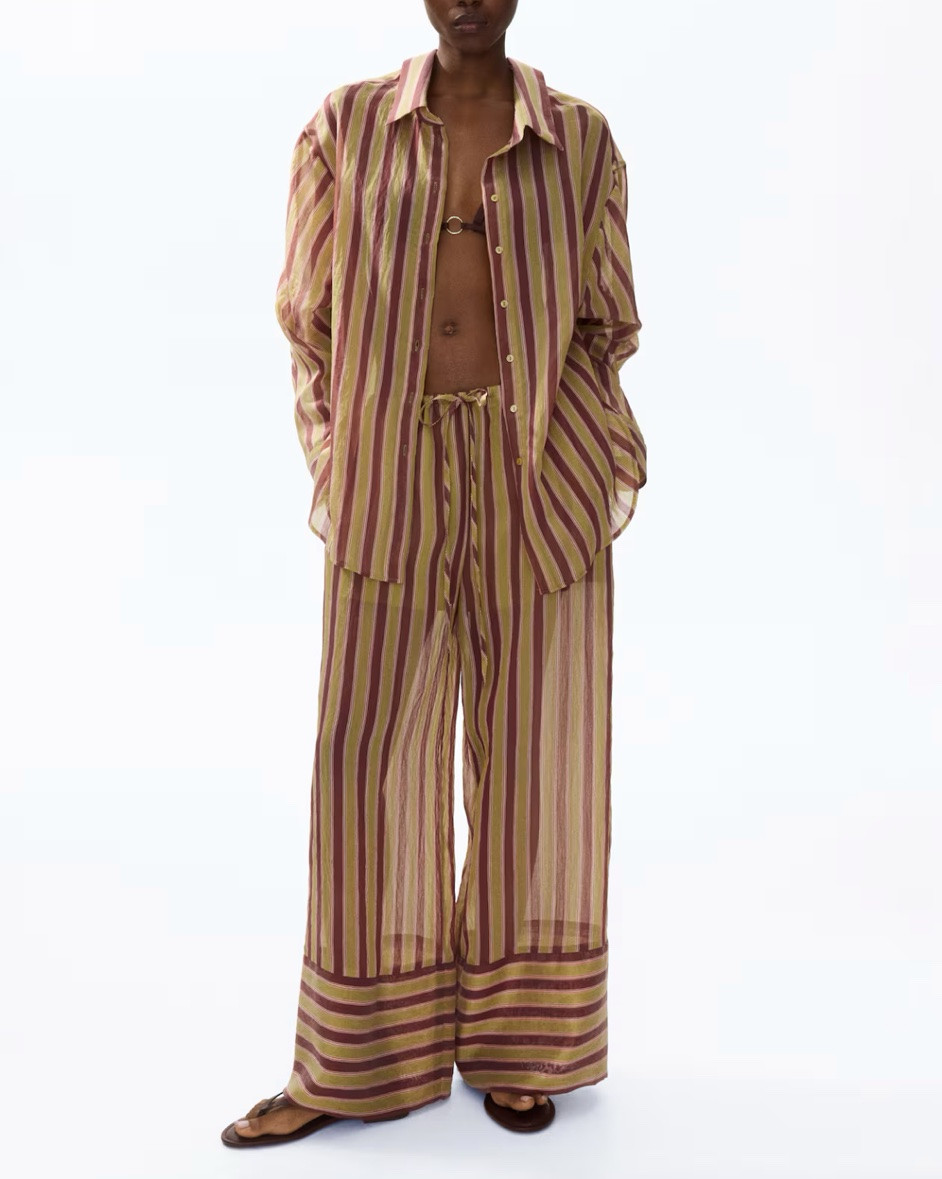 Striped shirt and pants matching set

#LTKSeasonal