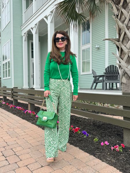 Resort wear, under $50. The trousers are a show stopper in person. Fits TTS wearing an XS 

#LTKstyletip #LTKparties #LTKover40