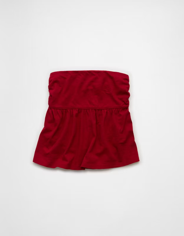 AE Sunchaser Knit Babydoll Tube Top | American Eagle Outfitters (US & CA)