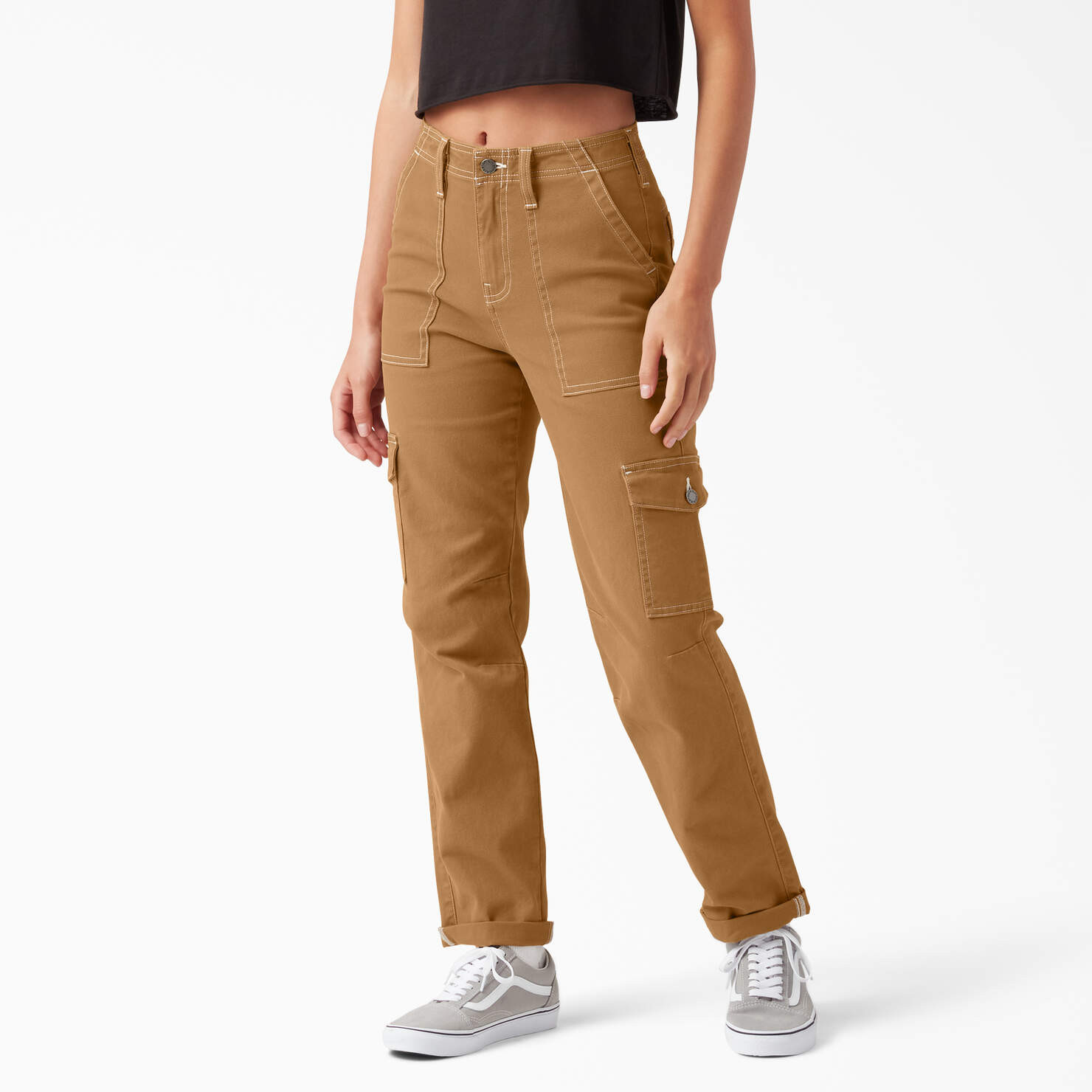 Women's Skinny Fit Cuffed Cargo Pants - Dickies US | Dickies