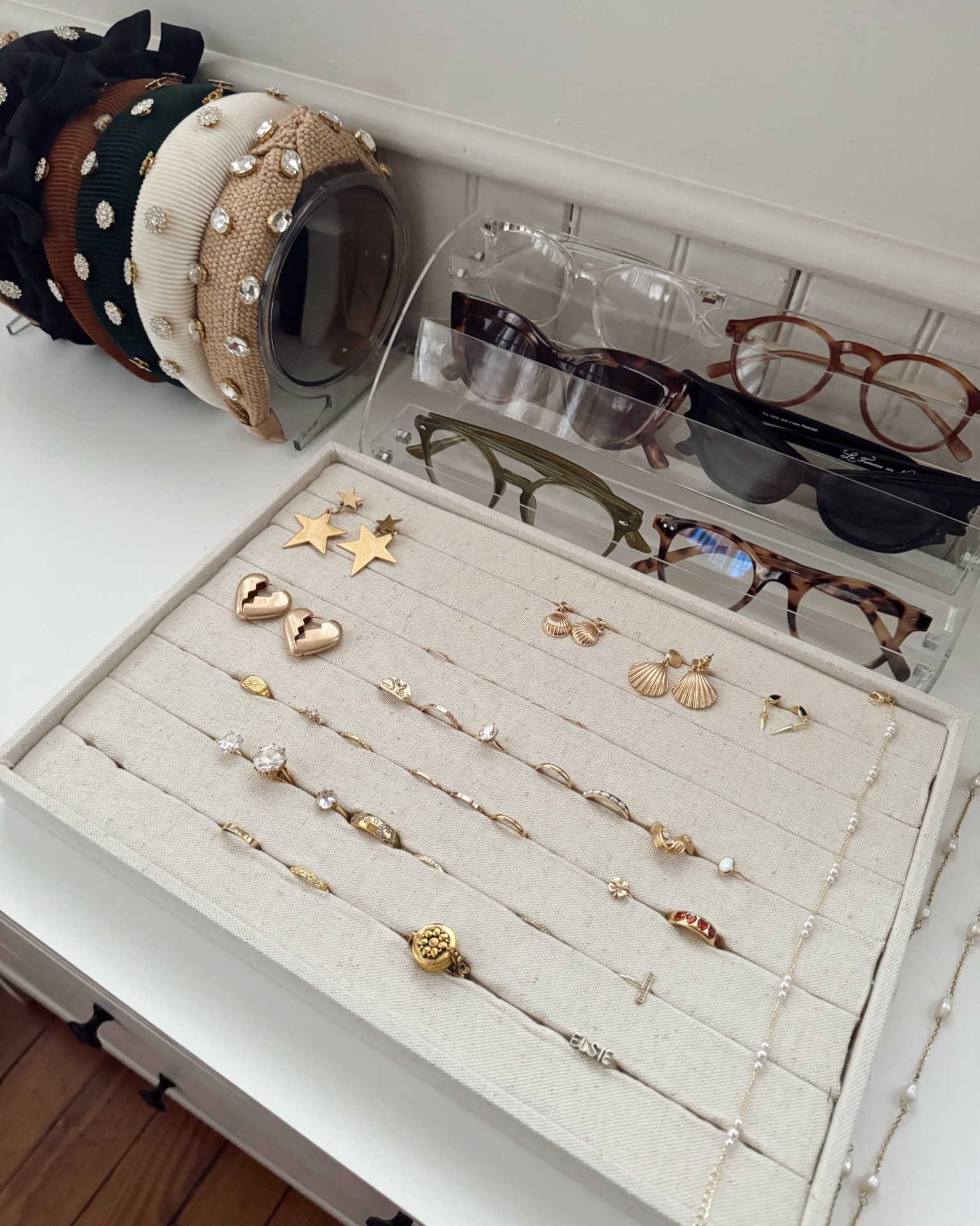 Ring organization, sunglasses organization, headband organization 

#LTKHome #LTKFindsUnder50