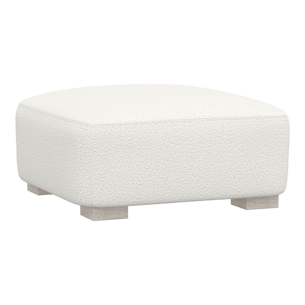 Costa Ottoman, Chunky Boucle Ivory | Pottery Barn Teen