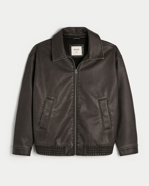Vegan Leather Jacket | Hollister (US)