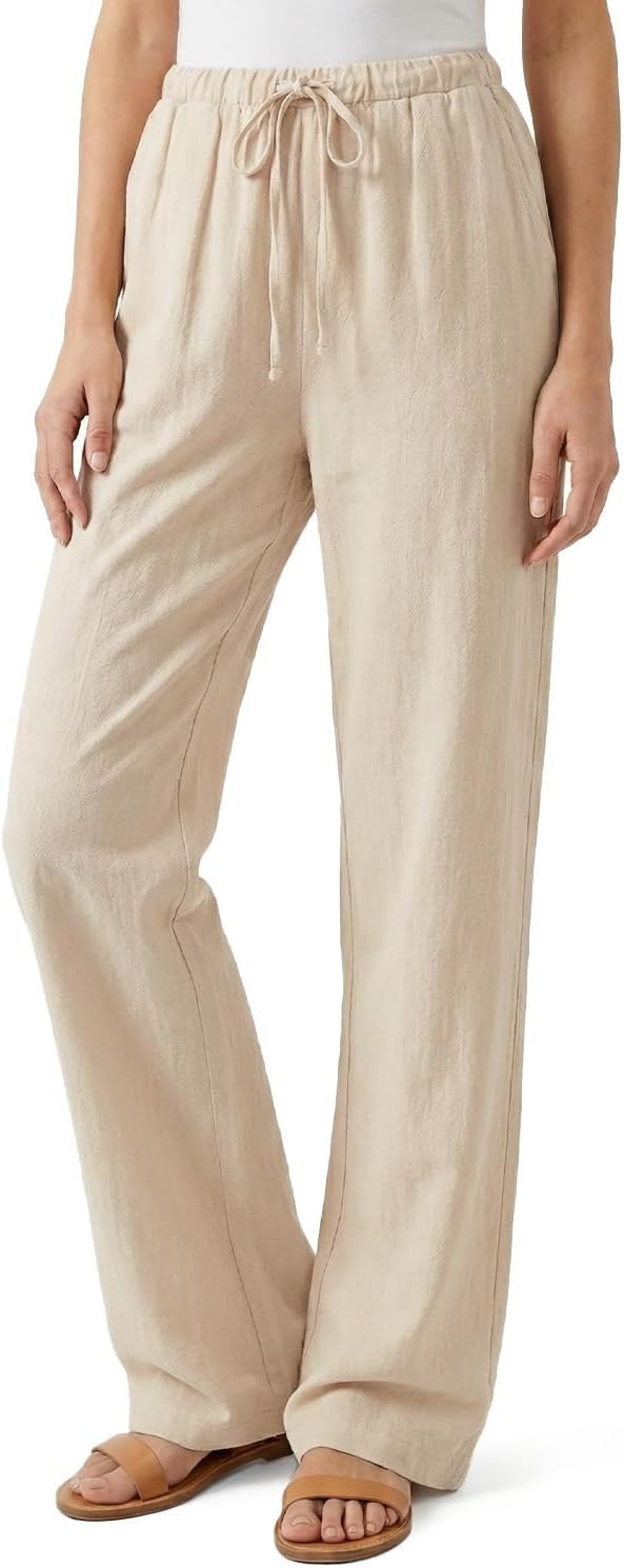 Zylioo Tall Linen Pants for Women 6FT Lightweight Relaxed Fit Casual Pants for Tall Ladies High W... | Amazon (US)