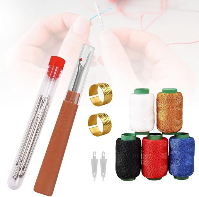 Big Eye Steel Sewing Needles Kit, 2026 New Big Eye Steel Needles Set for Hand Sewing, Stainless S... | Amazon (US)