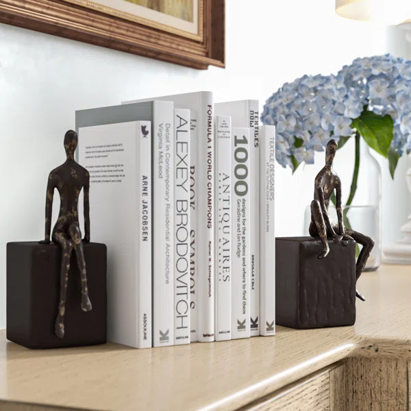 Alta Non-skid Bookends (Set of 2) | Wayfair North America