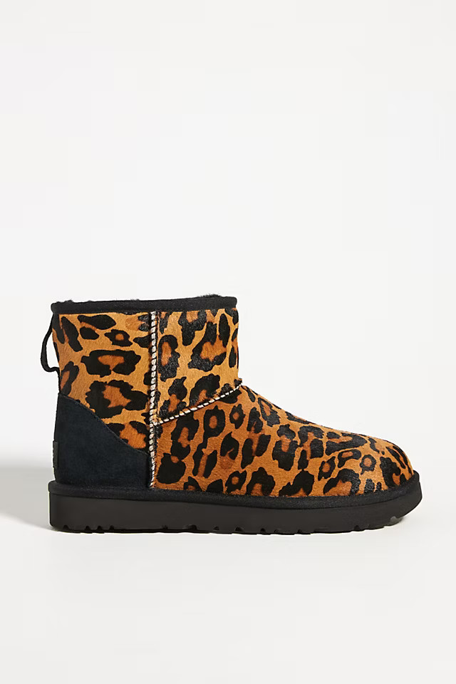 UGG Leopard-Printed Classic Mini Boots | Anthropologie (US)